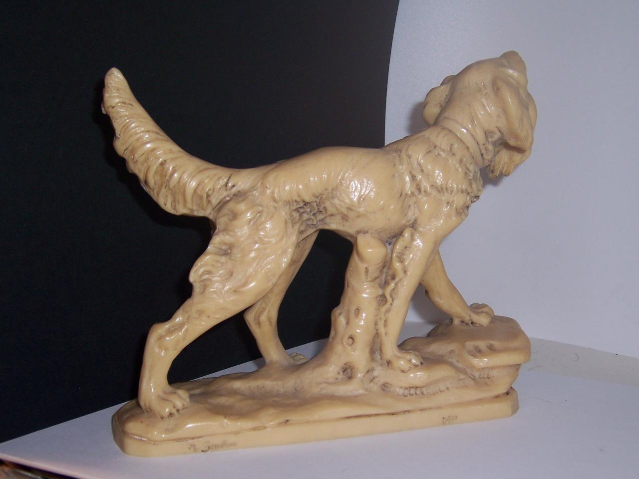 A.SANTINI IRISH SETTER HUNTING DOG WITH DUCK BIRD SCULPTURE 9" eBay