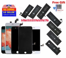 Lot LCD Screen Digitizer Assembly & Battery Replacement for iPhone 5s 6 6S 7P 8+