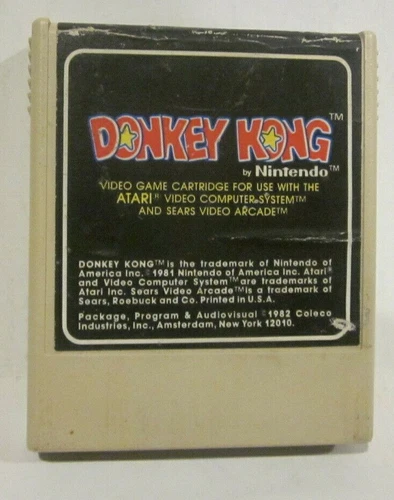 Donkey Kong For Atari Game System Cartridge Only Nintendo 1981 Coleco