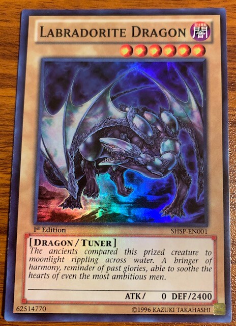 2013 Yu Gi Oh Shadow Specters 1st Edition Labradorite Dragon #SHSP