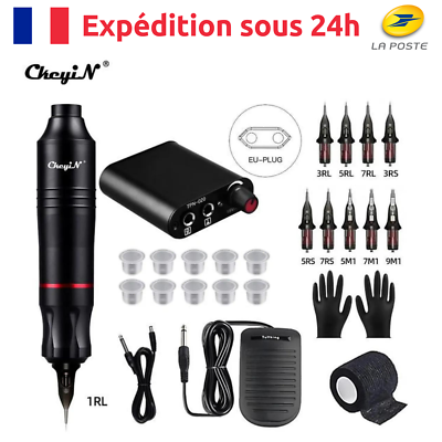 Machine à Tatouer Et Aiguilles - Kit De Tatouage Neuf Pour Débutants Ou Professionnels