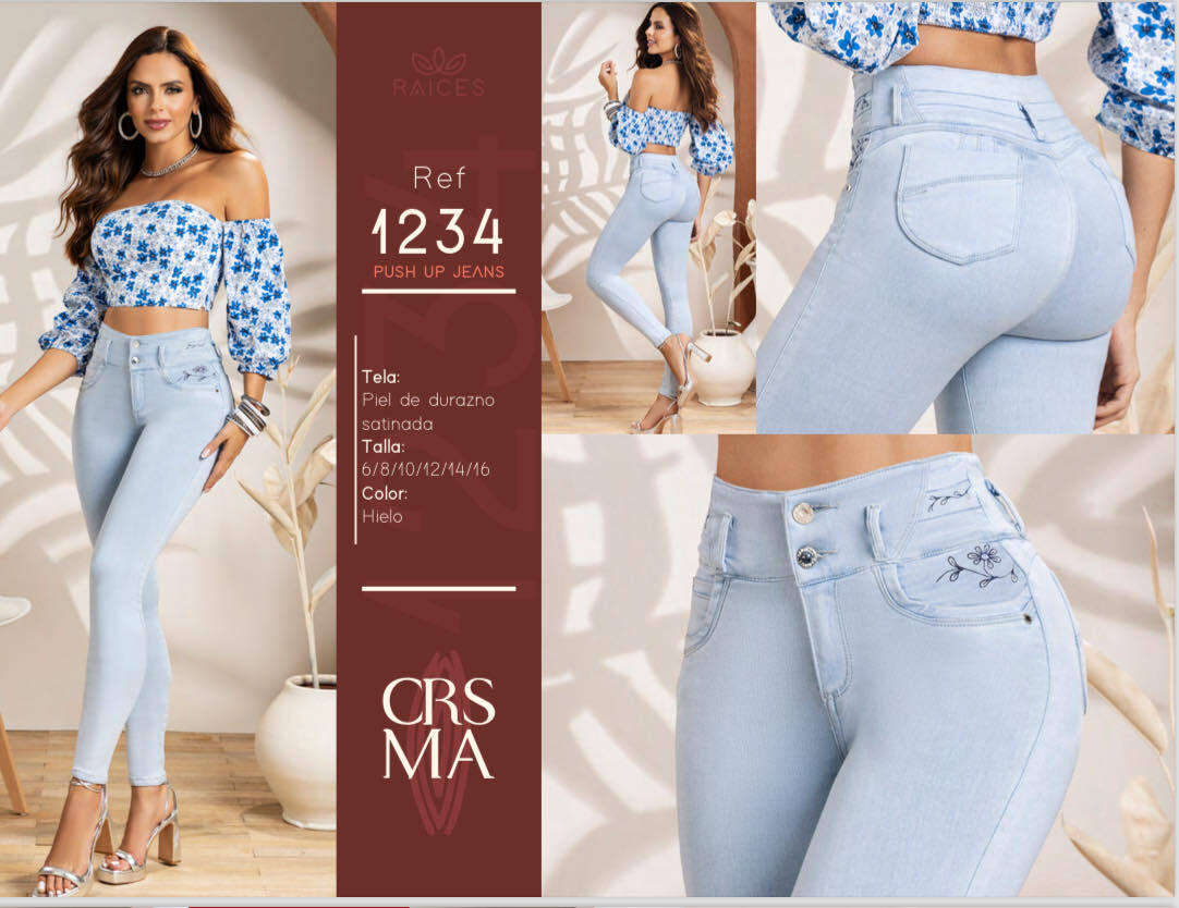 JEANS COLOMBIANOS CAR1234 Authentic Colombian Push Up Jeans, Jean