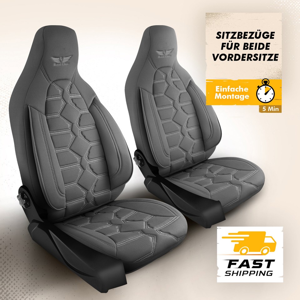 Housses De Siège Auto PILOT Par RC Royal Class - Modèle 1053P - Pour Différentes Marques De Voitures - Neuf