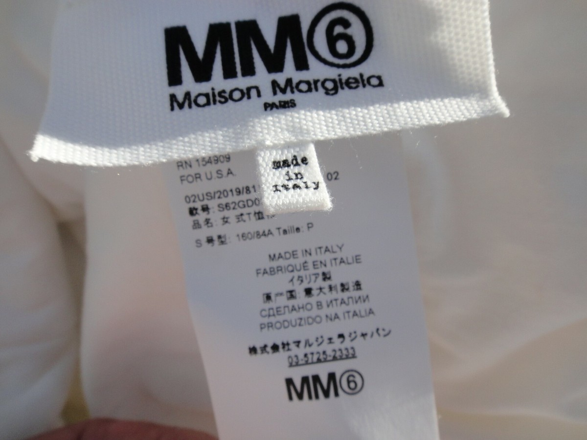 MM6 Maison Margiela 6, V-neck Logo Padded Stitched, Cloud