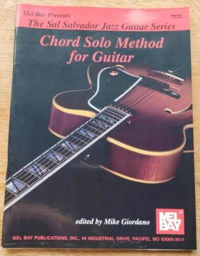 Sal Salvador Jazz Guitar Series CHORD SOLO METHOD FOR GUITAR  Mel Bay 1999 - Foto 1 di 1