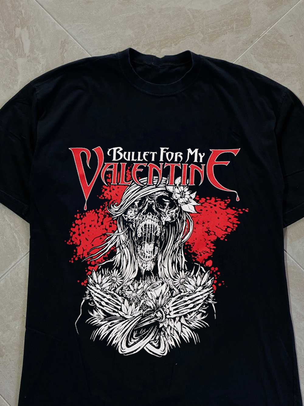 Rare Bullet for My Valentine Band Cotton Black S-2345XL Unisex T-shirt