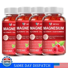 Magnesium Glycinate Gummies 400mg Improve Sleep Promotes Cognition & Focus 60pcs