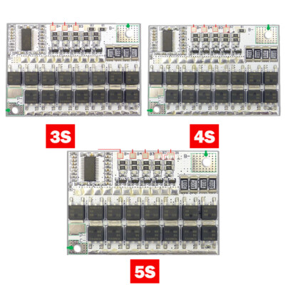 2X 3S/4S/5S 100A 12V BMS Li-ion LMO Lithium Battery Protection Circuit Board