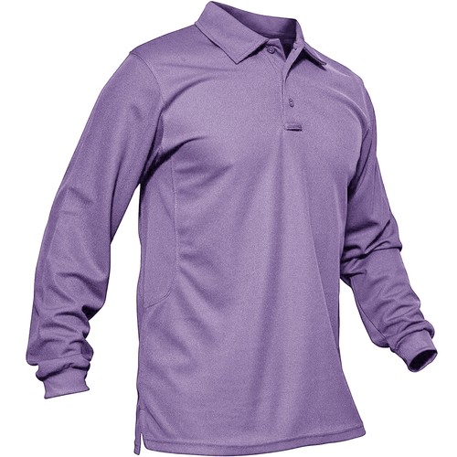 Camisas polo ateléticas de manga larga y corta para hombre de secado rápido equipo activo informal Top - Imagen 145 de 162