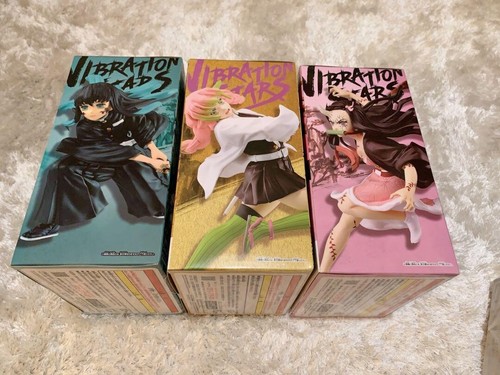 Demon Slayer Nezuko Mitsuri Muichiro Vibration Stars Figure Set of 3 BANPURESTO - Picture 4 of 11