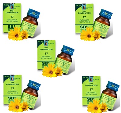   SBL Bio-Combination 17 Tablets 25gm (Pack of 5) | Piles Relief | Free Ship 