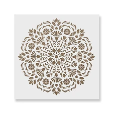 Lirio Mandala Stencil - Durable & Reusable Mylar Stencils