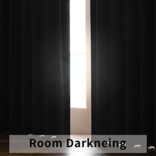 Joydeco Blackout Curtains 52" w x 63" L Beige 1 Panel Polyester Rod Pocket Tab