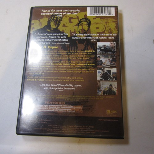 Biggie and Tupac DVD, 2003 Documentary Gangsta Hip Hop Rap Street - 第 2/2 張圖片