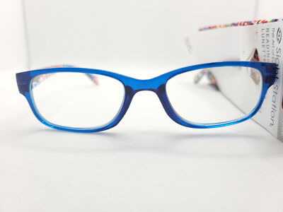LALA Grant X-mag GABRIEL ブルー Foster Grant Makayla Navy Multicolor Reading Glasses w/ Case