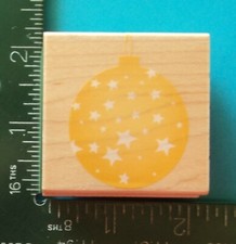 STAR ORNAMENT Christmas Rubber Stamp by Hero Arts
