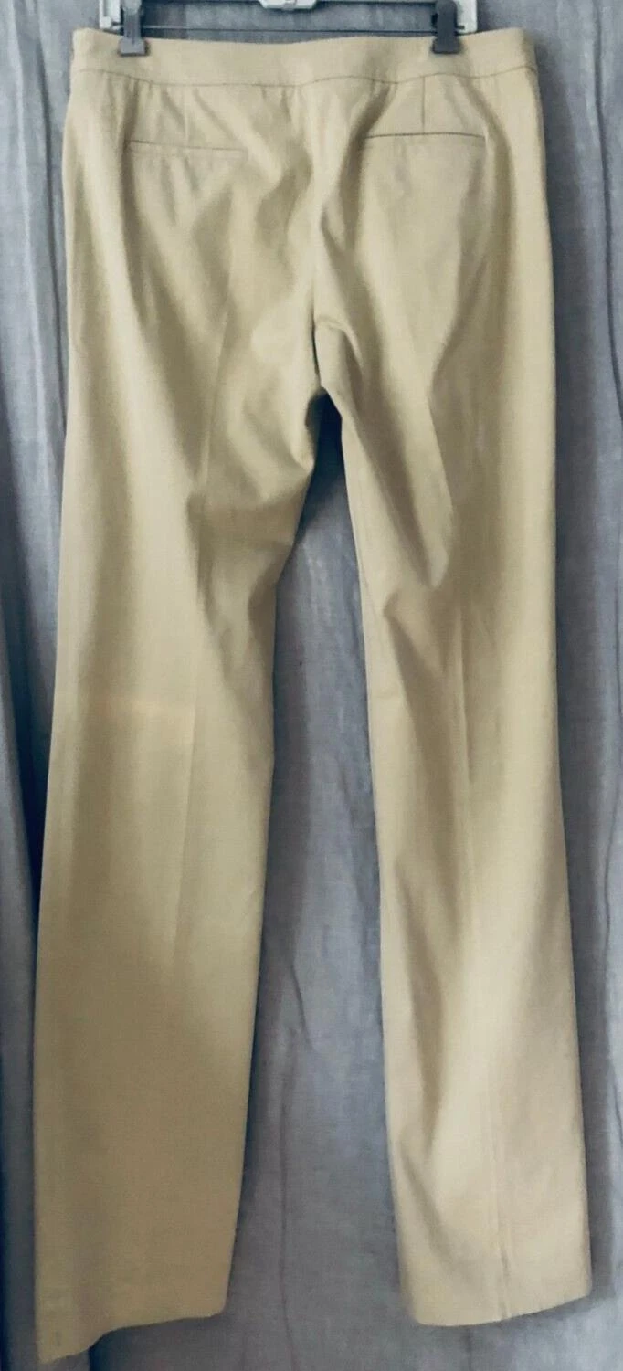 Pantaloni eleganti rossi Valentino Spa donna beige kaki taglia 48 US 12 14 lunghi dritti