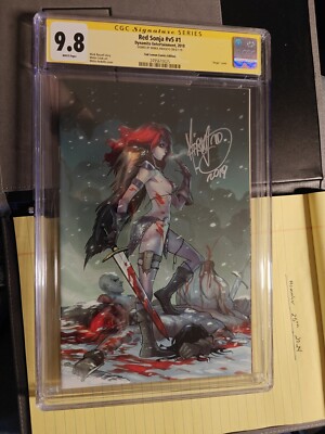 Red Sonja #1 2019 - Mirka Andolfo Signed -Sad Lemon Comics Variant - CGC 9.8 NM