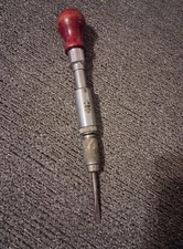 Vintage Yankee Style Ratcheting Screwdriver with 1 bit, See photos for specifics