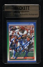 BAS 1990 Score Boomer Esiason #40 Seal of Authenticity Auto 3c7