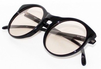 Neu Selten Vintage Vuarnet 500 Rund Retro Schwarz Brille Rahmen Brille