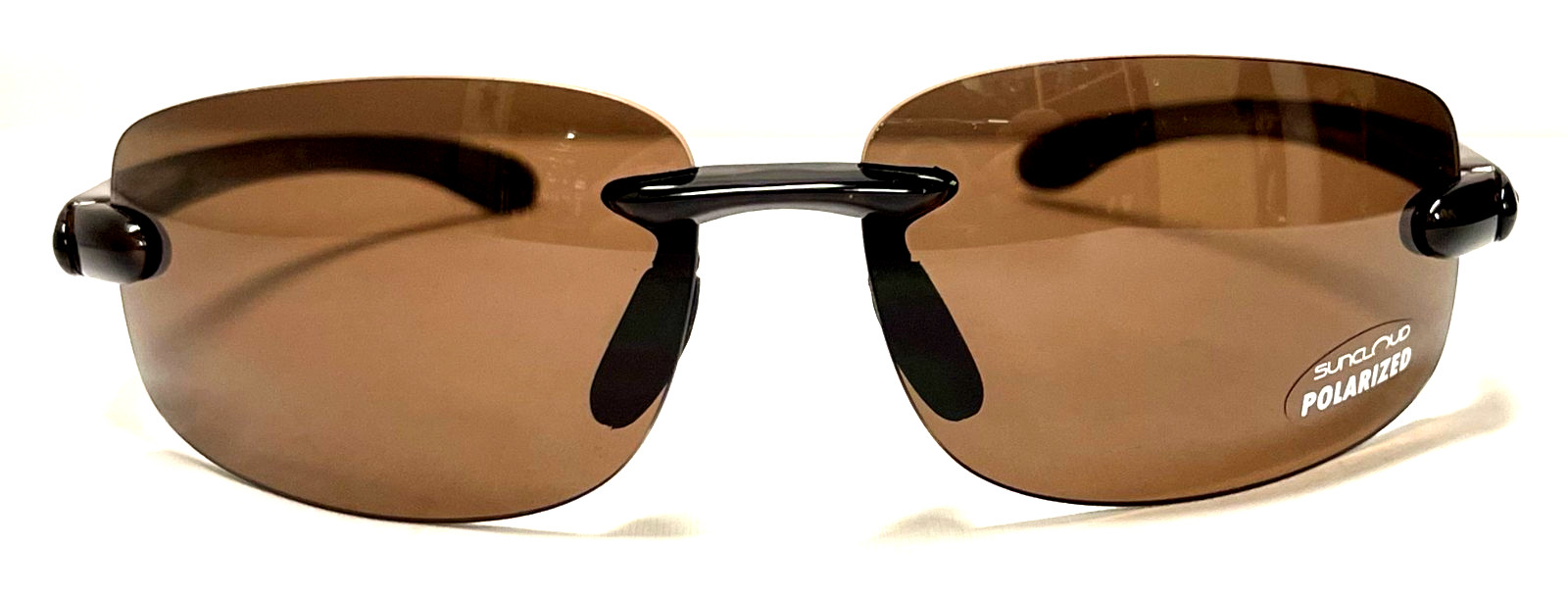 SUNCLOUD EXCURSION Brown Plastic Tortoise Rimless… - image 3