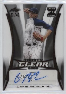 2020 Leaf Trinity Clear 33/40 Chris McMahon #CA-CM4 Auto v9t