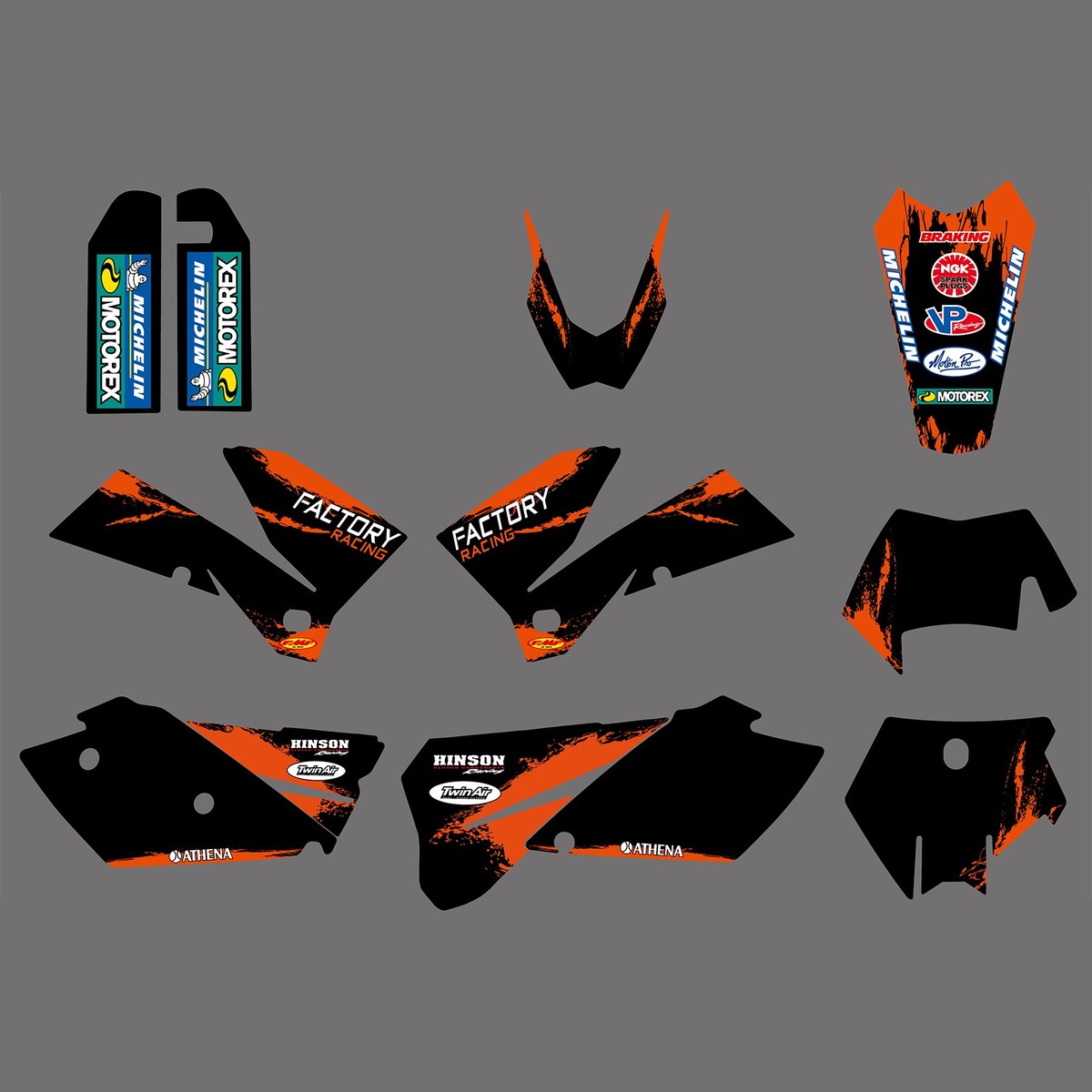 2005-2007 KTM 200 250 400 450 525 EXC Decal Kit | Team Graphics