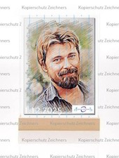 Jürgen von der Lippe--B723-- Bilder Rahmen Mit Holzsockel