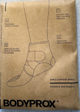 NEW Bodyprox Ankle Support Brace Breathable Neoprene Sleeve Adjustable Wrap