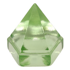 Light Green Ship Deck Glass Prism Pyramid Paperweight 4.75" Nautical Maritime