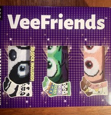 Veefriends ODD SOX 3 Pack Kids Age 4-7 Crew Socks - New