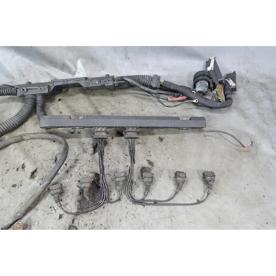 Arnés de cableado del motor temprano BMW E36 325i M50 1992 dañado transmisión automática OEM Foto 3 de 4