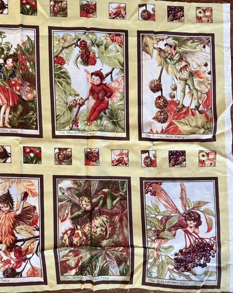 Tela de panel de flores de hadas de otoño Michael Miller Cicely Mary Baker 23" x 45" Foto 4 de 4