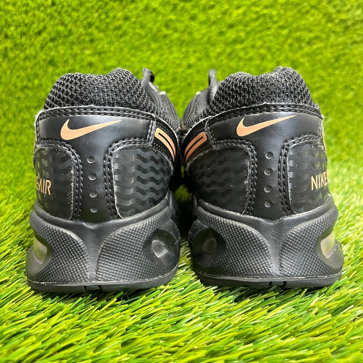 Nike Air Max Torch 4 Womens Size 9.5 Black Gold Athletic Running