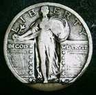 1919-D US Standing Liberty Quarter 90% Silver - Restored Date - Free Shipping!