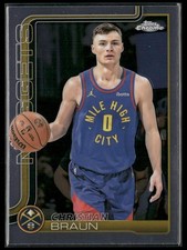 Christian Braun 2025-26 Topps Chrome #82 Denver Nuggets