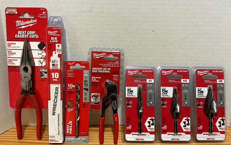 Milwaukee tools 7pc tool lot $298 Value NEW