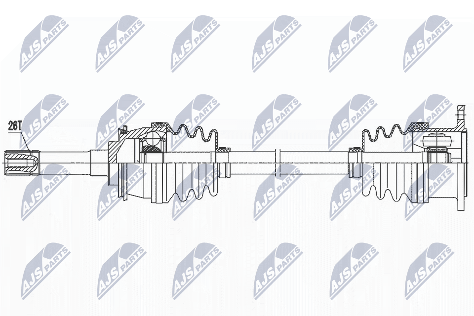Driveshaft For Suzuki Grand Vitara I 4Wd 98-03 Front Left Mtm Atm - Image 4