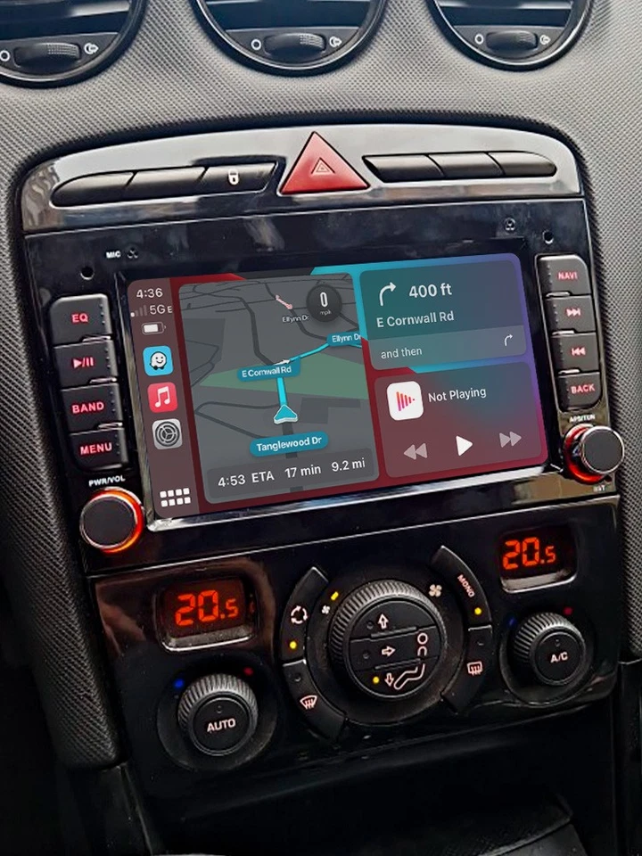 Android 14 Carplay Autoradio GPS Navi WIFI RDS Für Peugeot 308 408 RCZ 2007-2013 - Bild 2 von 4