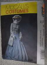 McCall's M4697 Civil War Costume Little Women Pattern Sz 6 8 10 12 Uncut