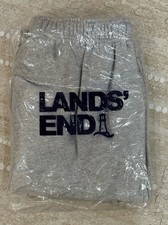 Lands End Sweatpants Lounge Pants Gray Heather Size M New Sealed
