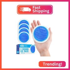Perfect Remedy Round Gel Ice Pack, Hot  Cold Compress Reusable Injury Ice Pack