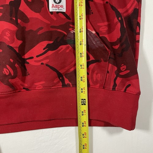 Classic Red Bape Camo Somewhere in the Ape Universe Aape by Bathing Ape Mens XL - Picture 10 of 12