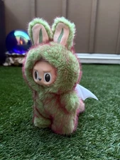 Green Angel Dragon Fur Clothes Set Fits 17cMonster Doll The Handmade  (no Doll)