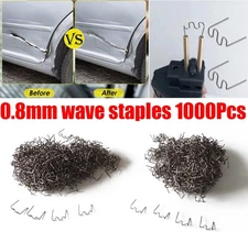1000Pcs Hot Staples Plastic Welding Wave Stapler For Car Bumper Repair 0.8mm USA