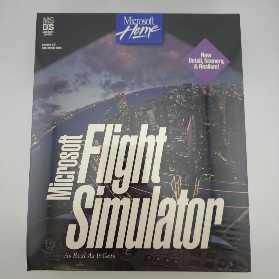 Microsoft Flight Simulator 5.1, 1995, Big Box, New & Sealed - Image 2 of 4