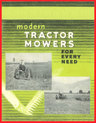 IH McCormick-Deering Modern Tractor Mowers Brochure