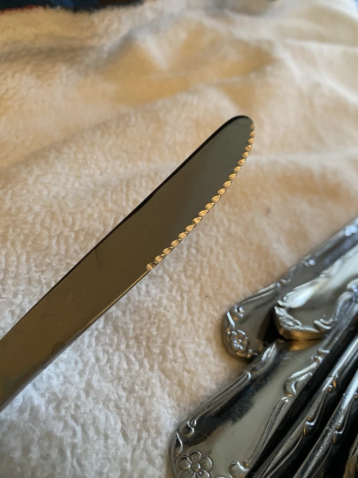 Столовые приборы Delco MELINDA из нержавеющей стали Япония. 144 шт. чайные ложки, вилки, ножи. - Изображение 3 из 4