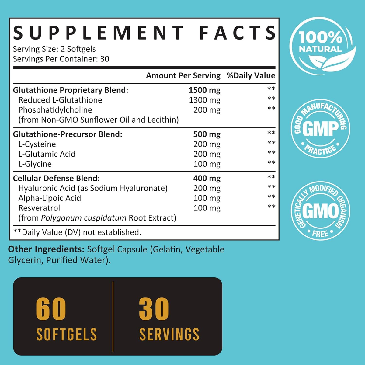 2400 mg liposomal glutathione softgels reviews 2400 MG Liposomal Glutathione Softgels, Max Absorption, Active Form  L-Glutathion